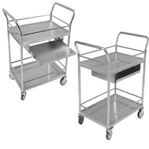 Stainless steel computer cart for hospital