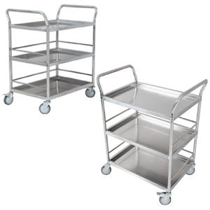 Stainless steel hospital trolley