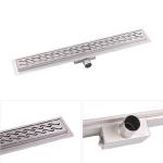 Stainless steel linear channel drain