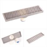 Stainless steel linear drain grate