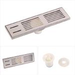Stainless steel shower drainage channels