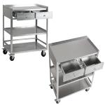 Stainless steel surgical trolley